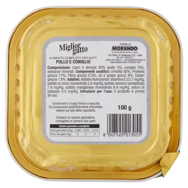 Miglior Gatto Cada cu Pui / Iepure 100 gr Bax 32 buc